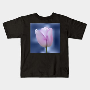 Realistic purple tulip Kids T-Shirt